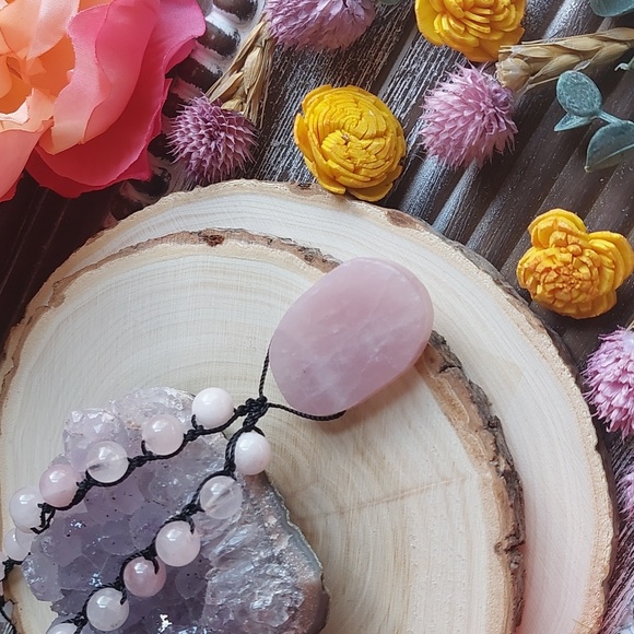 Rose Quartz, Crystal Necklace, Pink Handcrafted by Rust Belt Raised - Picture 15 of 15